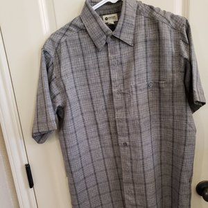Boys Haggar Gray and Black Dress Shirt